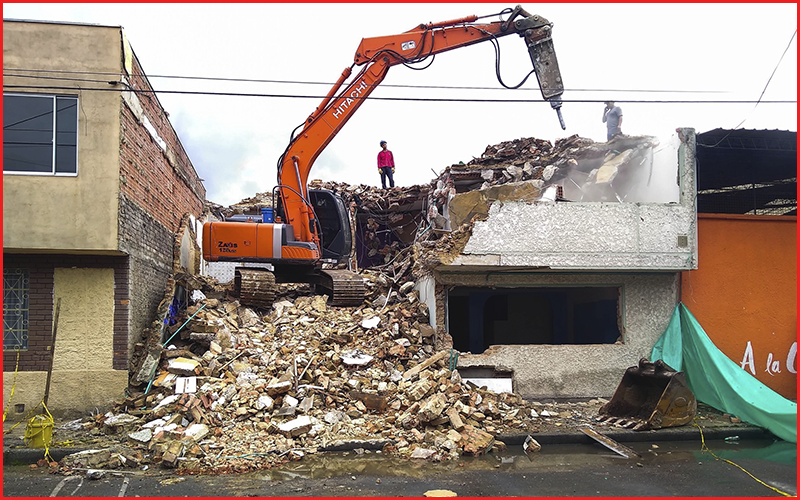demolición Bogotá barrio santa Isabel